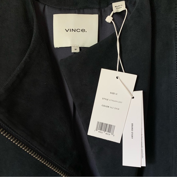 Vince Rib Panel Suede Jacket - Picture 4 of 6